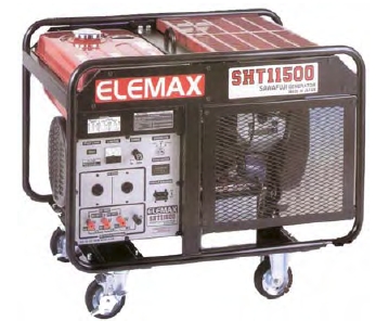 SH11500D, Бензогенератор Elemax с частотой 60Гц, двигателем HONDA GX620 для эксплуатации в тяжелых условиях